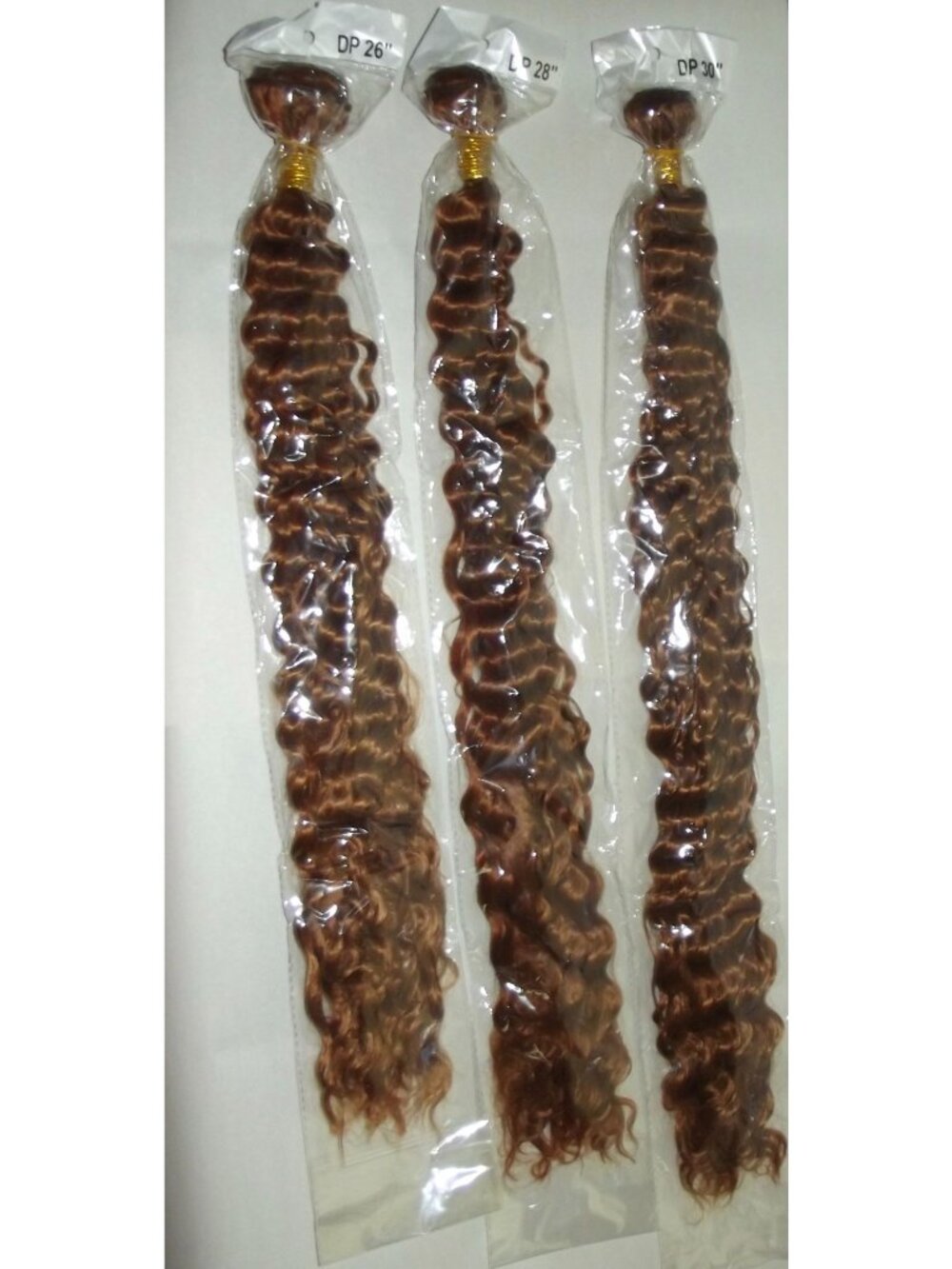 26" 28" 30" Auburn Brown Braiding Hair boho wavy